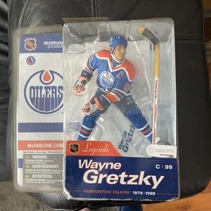 Wayne Gretzky Figure New Vintage Action Figure Blue Uniform